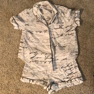 Victoria’s Secret Short Cotton PJ Set, Small